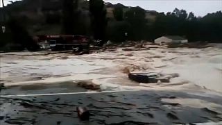 Schwere Überschwemmungen in Nordspanien