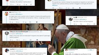 Papst Franziskus feiert eine Messe für Migranten anlässlich des sechsten Jahrestages seiner Reise auf die Insel Lampedusa im Vatikan am 8. Juli 2019. 