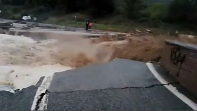 Spanien: Überschwemmungen in Navarra