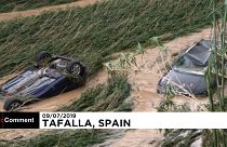 ویدئو؛ طغیان رودخانه در اسپانیا