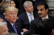 أمير قطر، الشيخ تميم بن حمد آل ثاني والرئيس الأمريكي دونالد ترامب