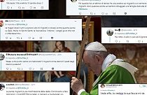 "Mesele sadece mülteci değil" diyen Papa'ya sosyal medyada hakaret yağdı