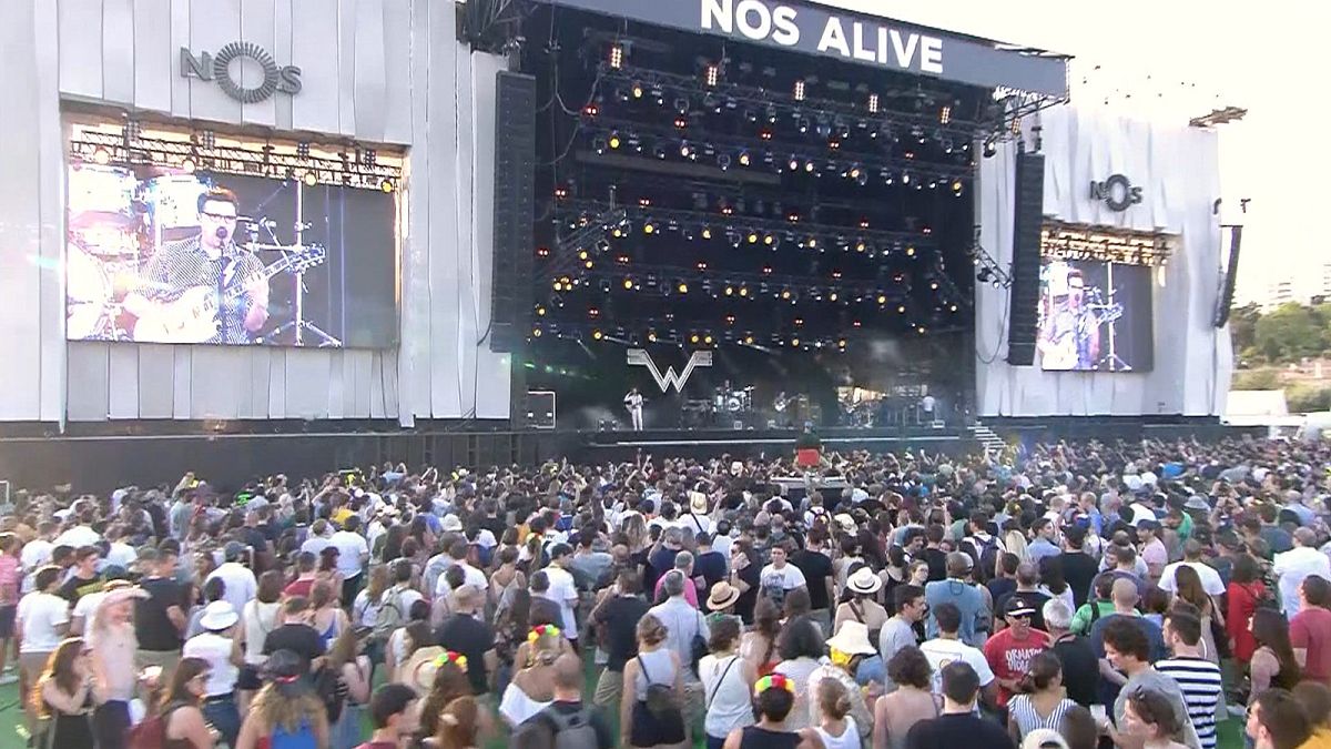 150.000 Besucher beim "NOS alive" Festival in Portugal