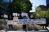 Kanada'da Çin'in Uygur politikalarına protesto gösterisi