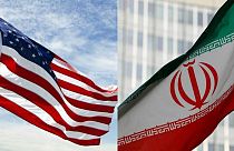 ABD ve İran bayrakları