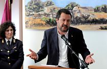 ماتيو سالفيني وزير الداخلية الإيطالي وزعيم حزب "الرابطة" اليميني المتطرف