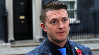 Far right activist Stephen Yaxley-Lennon, who goes by the name Tommy Robinson on November 6, 2018.