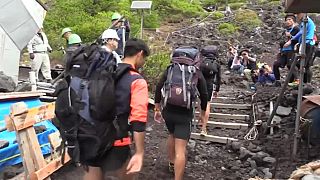 Three major trails on Mount Fuji have opened to trekkers for the summer climbing season