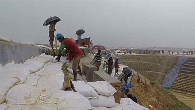 ویدئو؛ باران شدید و رنج و دشواری پناهجویان روهینگیایی در بنگلادش