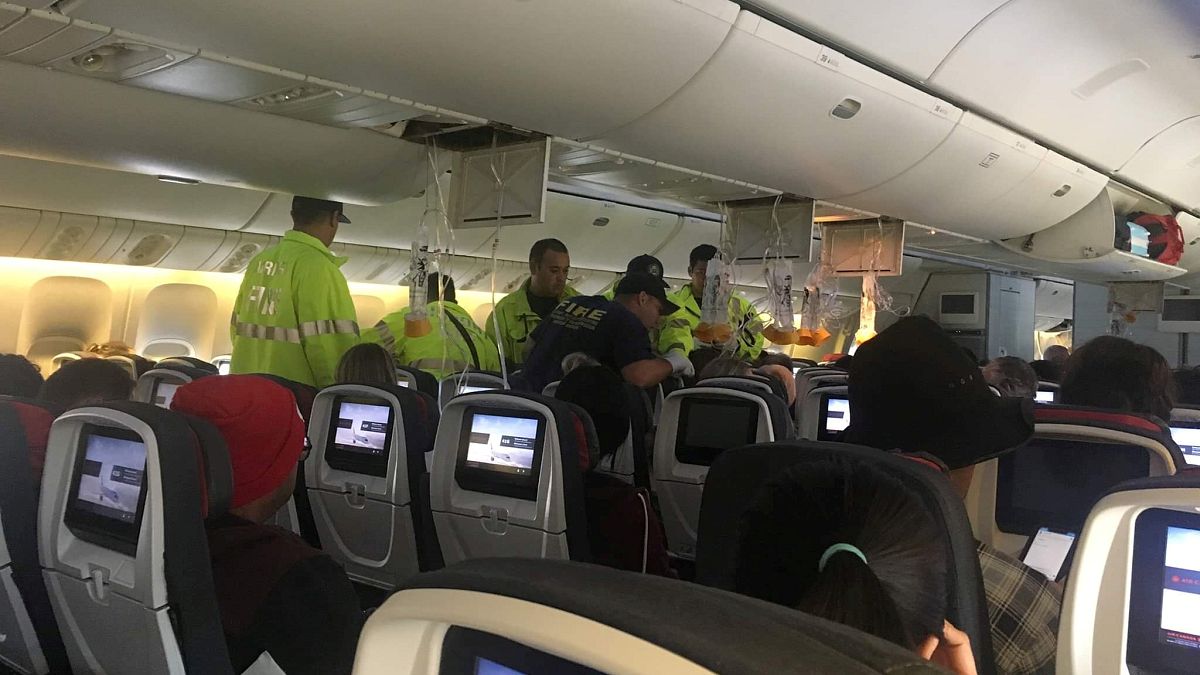 An Air Canada flight was diverted after it hit turbulence over the Pacific Ocean in July. 