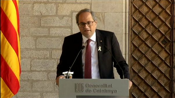 El presidente independentista catalán será juzgado por desobediencia por los lazos amarillos El presidente independentista catalán será juzgado por desobediencia por los lazos amarillos