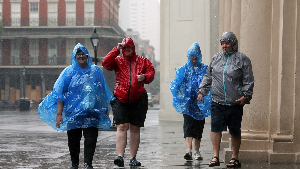 Hurricane Barry makes landfall in Louisiana and weakens to a tropical storm