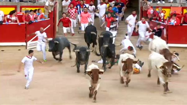 San Fermin : huit "encornés" à Pampelune San Fermin : huit "encornés" à Pampelune