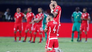 لاعبو تونس وخيبة الأمل بعد المباراة 