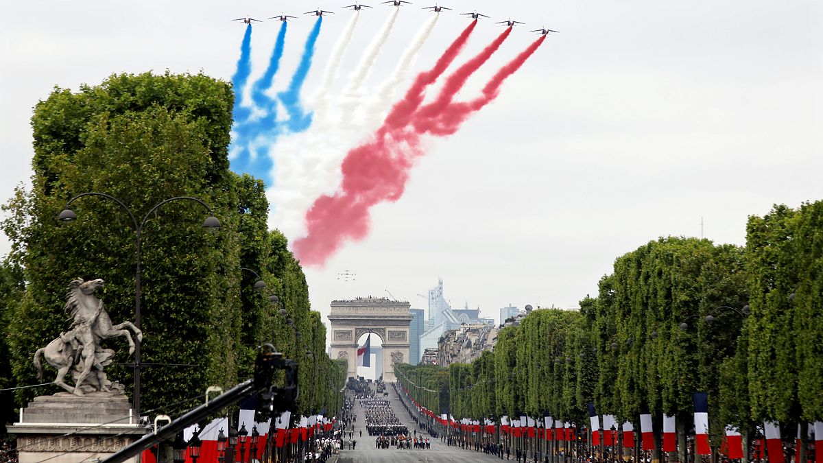 Un 14 juillet agité pour Emmanuel Macron et les Champs-Elysées...