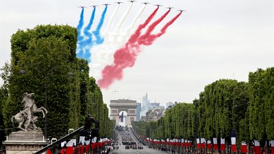 Nationalfeiertag in Frankreich: Raketenmann und Proteste in Paris