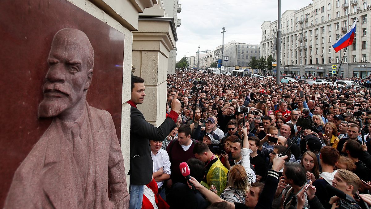 Oposição protesta em Moscovo