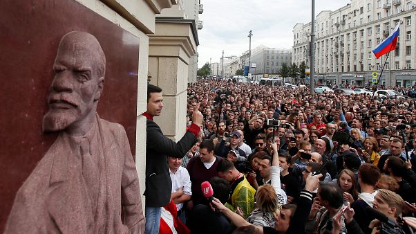 Oposição protesta em Moscovo Oposição protesta em Moscovo