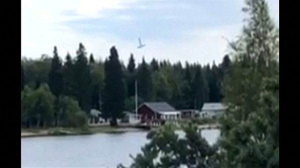 Un avión se estrella en Suecia con nueve paracaidistas a bordo Un avión se estrella en Suecia con nueve paracaidistas a bordo
