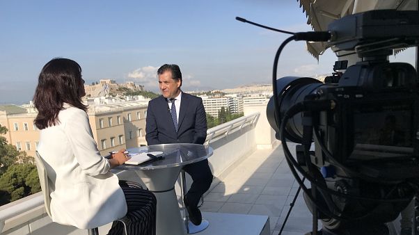 Adonis Georgiadis, Greece's new minister for growth and investments in Athens on July 15, 2019. Adonis Georgiadis, Greece's new minister for growth and investments in Athens on July 15, 2019.