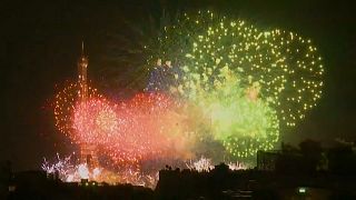 Bastille Day Fireworks light up the skies of the French capital
