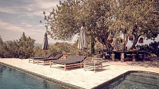 La Granja hotel and pool
