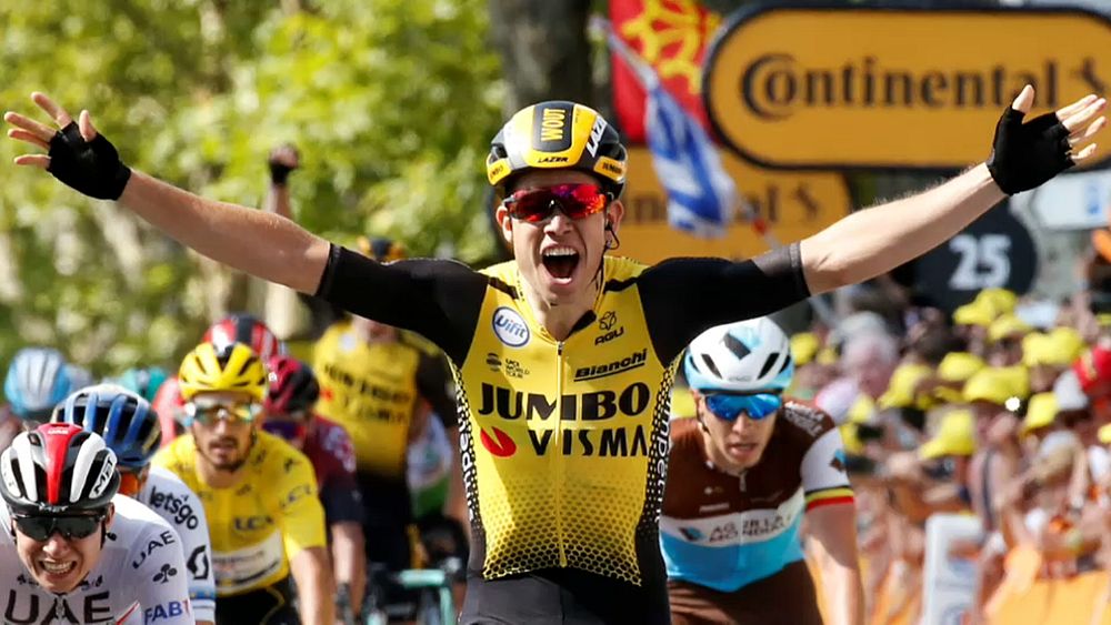 Tour De France Belgier Wout Van Aert Gewinnt Zehnte Etappe Euronews