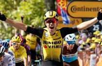 El belga Van Aert se doctora en el Tour de Francia en una etapa de locura
