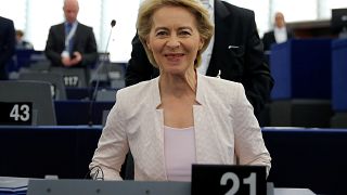 La candidata a presidir la Comisión Europea, Ursula von der Leyen