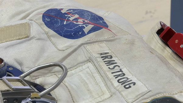 Watch: Neil Armstrong's spacesuit unveiled for public display Watch: Neil Armstrong's spacesuit unveiled for public display