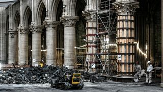 Notre Dame Katedrali’ndeki hasarın boyutu görüntülendi