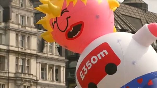 A brexit ellen tüntettek szombat délután Londonban A brexit ellen tüntettek szombat délután Londonban