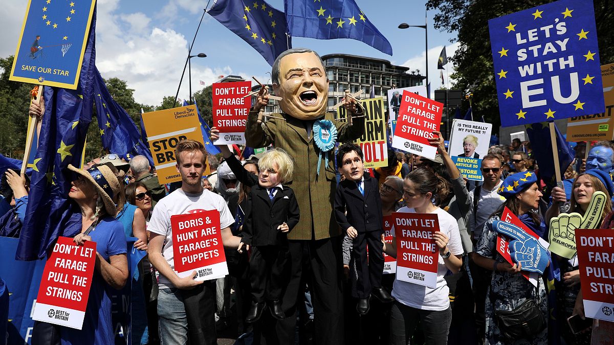 Лондон: протесты против "брексита" и Джонсона