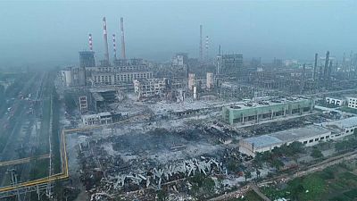 چین؛ تصاویر هوایی از میزان تخریب در پی انفجار مهیب در کارخانه گاز 