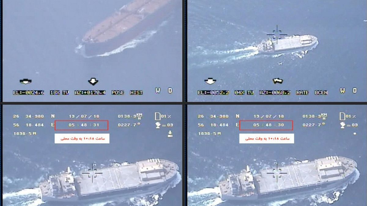 تصاویر پخش شده از تلویزیون ایران از ناو یو‌اس‌اس باکسر
