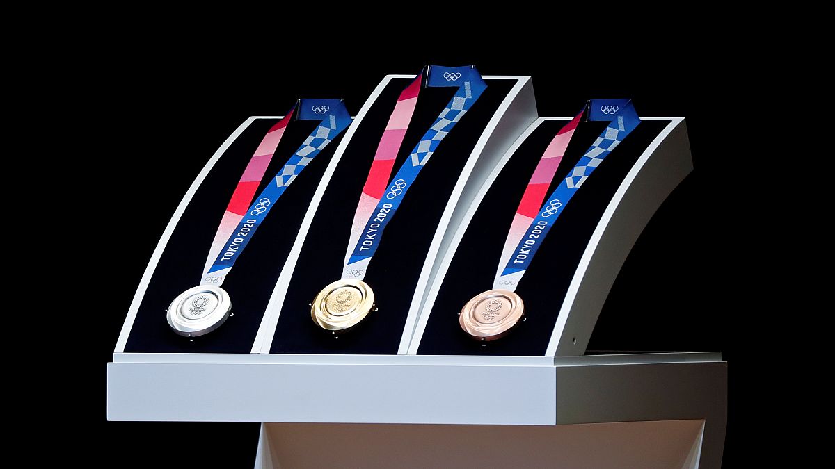 2020 Olympic medals unveiled in Tokyo during 'One Year to Go' ceremony