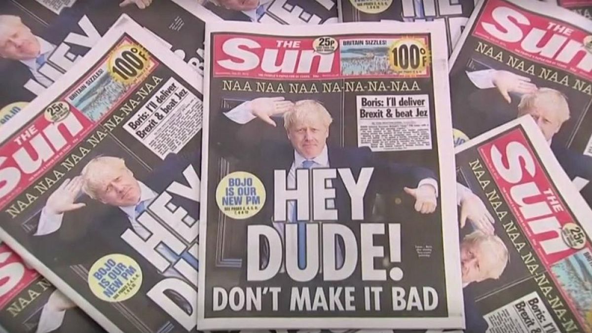  واکنش روزنامه‌های بریتانیا به نخست وزیری جانسون