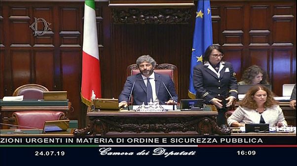 Camera dei Deputati vota la fiducia al decreto sicurezza bis Camera dei Deputati vota la fiducia al decreto sicurezza bis