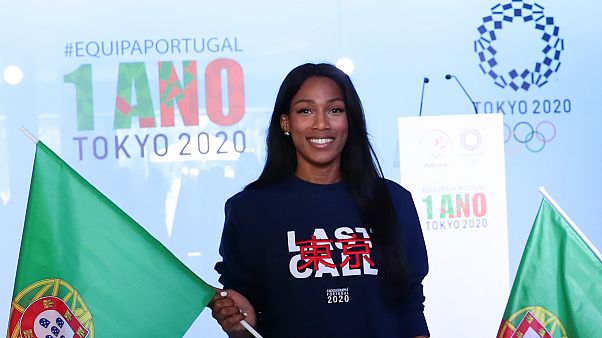 Patrícia Mamona no evento "Um Ano para os Jogos Olímpicos Tóquio 2020" Patrícia Mamona no evento "Um Ano para os Jogos Olímpicos Tóquio 2020"
