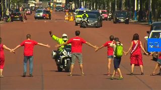 Watch: Climate change protesters bid to stop incoming PM Boris Johnson