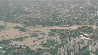 Imagem aérea de Recife, capital do Pernambuco, no Brasil