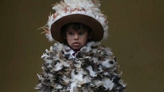 Watch: Parade of plumed Paraguayans celebrate their patron saint