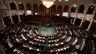 منظر عام من داخل البرلمان التونسي