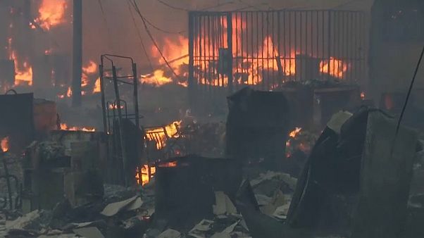 صورة للحرائق المشتعلة في البيرو صورة للحرائق المشتعلة في البيرو