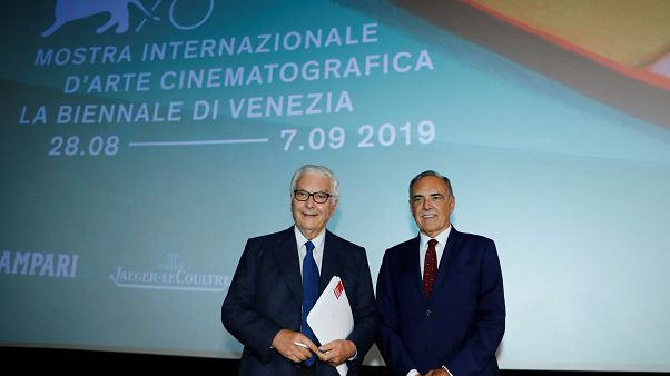 Paolo Baratta and Alberto Barbera pose ahead of announcement of the 76th Venice Film Festival line-up Paolo Baratta and Alberto Barbera pose ahead of announcement of the 76th Venice Film Festival line-up