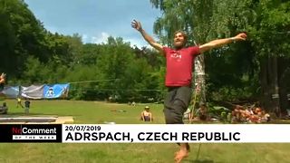 Kötéltáncosok fesztiválja Csehországban