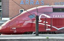 Archives - Un train Thalys en gare d'Arras dans le nord de la France, le 21 août 2015