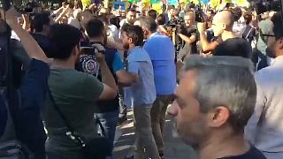 Video - İstanbul'da Suriyelilere destek eyleminde gerginlik