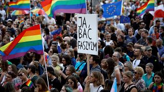 متظاهرون داعمون للحقوق الجنسية في وارسو