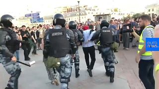 Watch: Protesters detained while demanding fair elections in Moscow